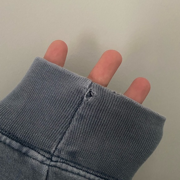 Popular Vintage light blue  sweater slightly oversized for comfy lazy cute look. - Picture 7 of 8